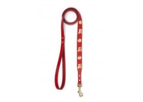 Leash de Cuero Suiza Roja