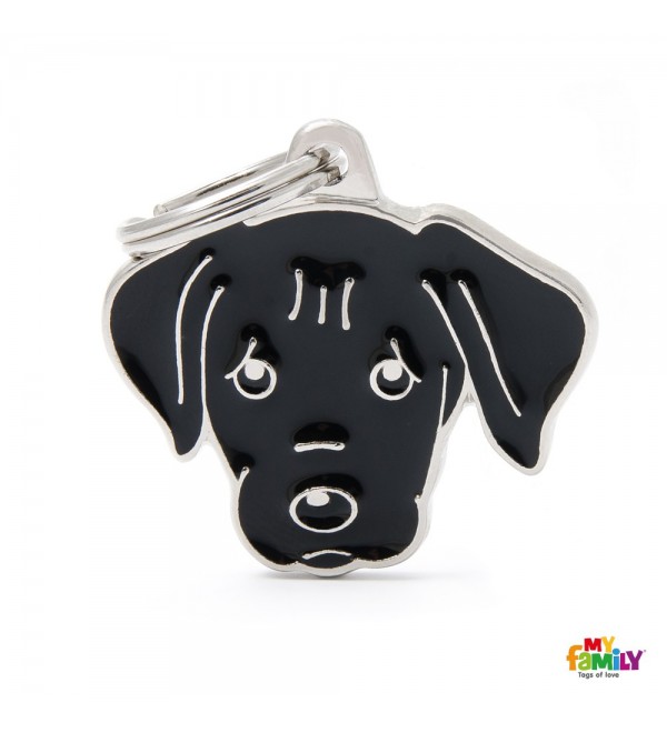 Chapa Perro Friends Labrador Negro