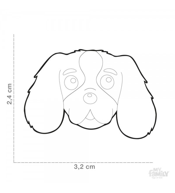 Black and Chestnut Cavalier Friends Plate