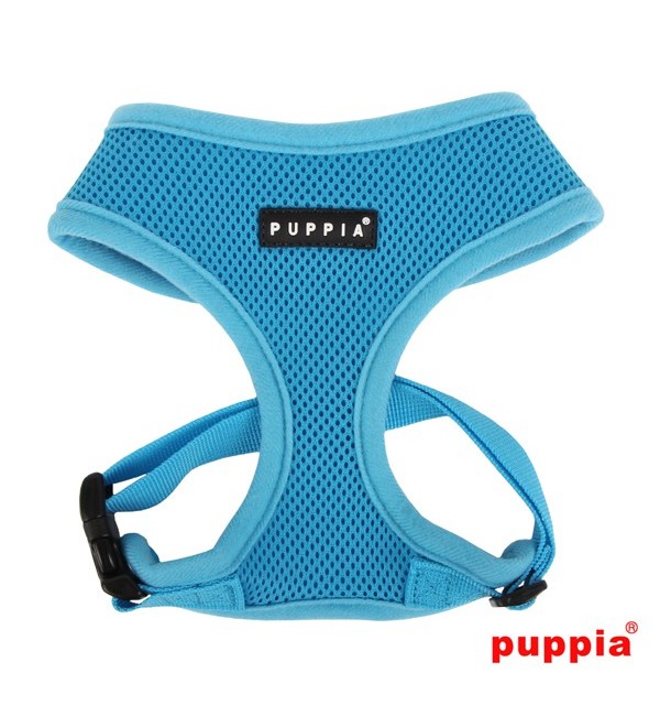Small Soft Blue Dog Harness