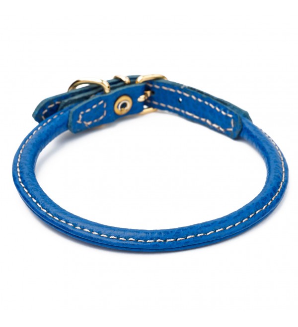 Collar Leather Dog - La Cinopelca Blue