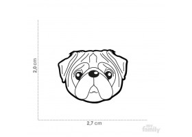 Friends Pug Sand Badge